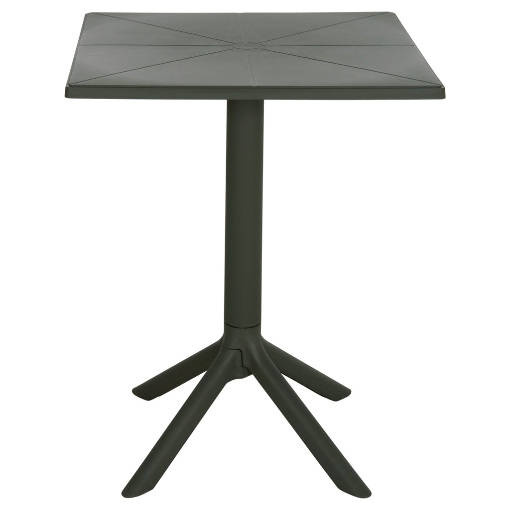 ΤΡΑΠΕΖΙ ΠΟΛΥΠΡΟΠΥΛΕΝΙΟΥ ΤΕΤΡΑΓΩΝΟ TERRIN HM6125.15 DARK OLIVE 60x60x75Υεκ.