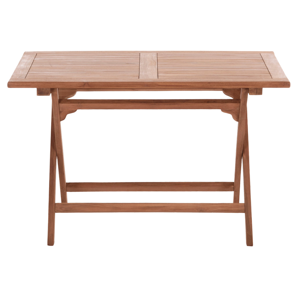ΤΡΑΠΕΖΙ ΠΤΥΣΣΟΜΕΝΟ ΟΡΘΟΓΩΝΙΟ ERIS HM18117 ΞΥΛΟ TEAK--ΦΥΣΙΚΟ 120x70x76Υεκ.
