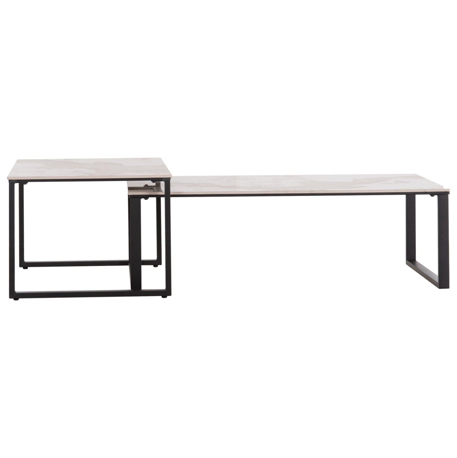 ΤΡΑΠΕΖΙ ΣΑΛΟΝΙΟΥ 2ΤΜΧ TERREN HM18365.01 ΜΕΤΑΛΛΟ--SINTERED STONE PANDORA 120x70x45Υεκ
