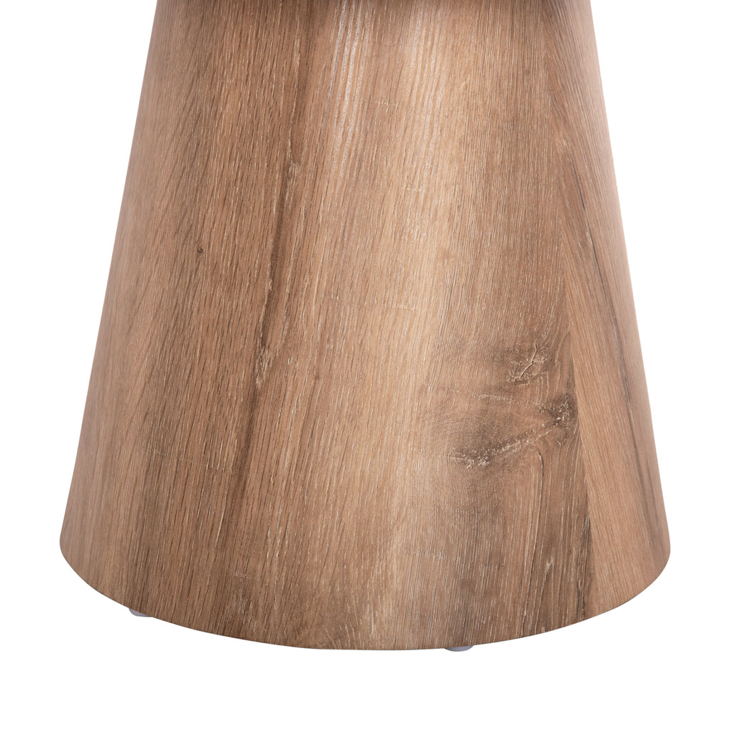 ΤΡΑΠΕΖΙ ΣΑΛΟΝΙΟΥ KARAN HM18028 MDF ΣΕ ΦΥΣΙΚΟ ΧΡΩΜΑ ΞΥΛΟΥ Φ80x45,5Υεκ.
