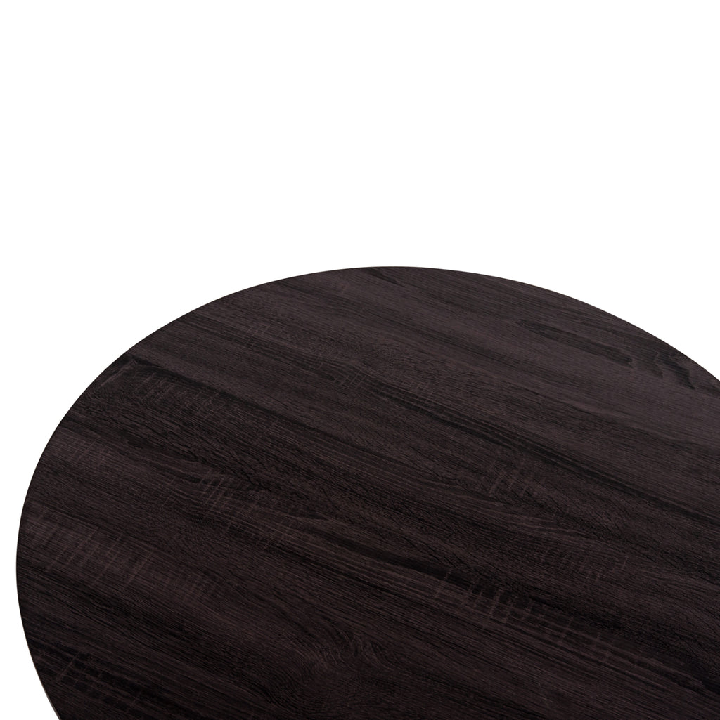 ΤΡΑΠΕΖΙ ΣΑΛΟΝΙΟΥ SEWELL HM18033 MDF ΣΕ ZEBRANO-ΜΕΤΑΛΛΙΚΑ ΠΟΔΙΑ-WICKER Φ80x46,5Υεκ.