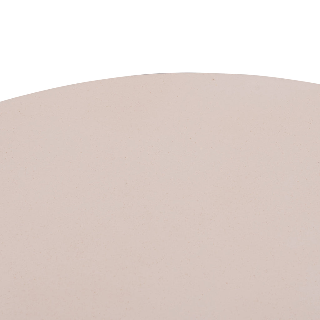 ΤΡΑΠΕΖΙ ΣΑΛΟΝΙΟΥ ANNA HM18157.02 FIBER CEMENT ΛΕΥΚΟ-ΦΥΣΙΚΟ RATTAN--Φ92x44.5Υεκ