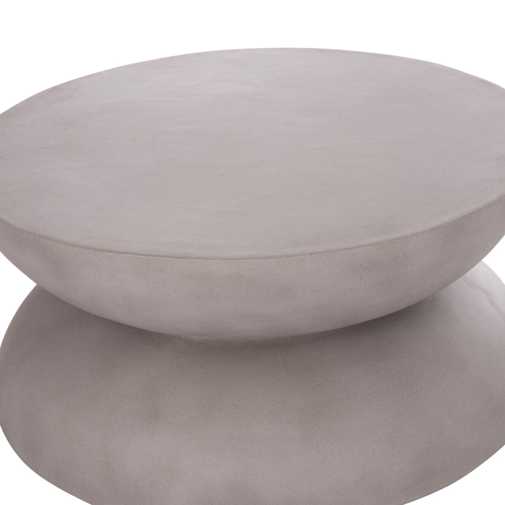 ΤΡΑΠΕΖΙ ΣΑΛΟΝΙΟΥ ANNA HM18158.03 FIBER CEMENT ΣΕ ΓΚΡΙ--Φ92x44.5Υεκ