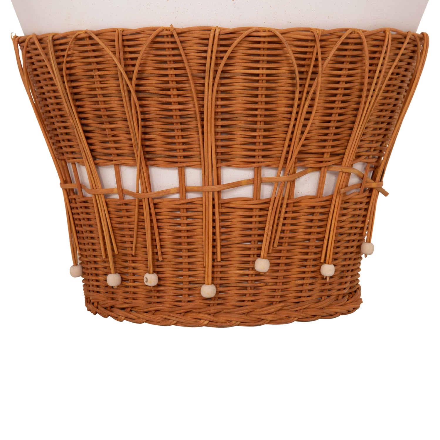 ΤΡΑΠΕΖΙ ΣΑΛΟΝΙΟΥ PERRAL HM18164.02L FIBER CEMENT ΛΕΥΚΟ-ΦΥΣΙΚΟ RATTAN--Φ55x45Υεκ