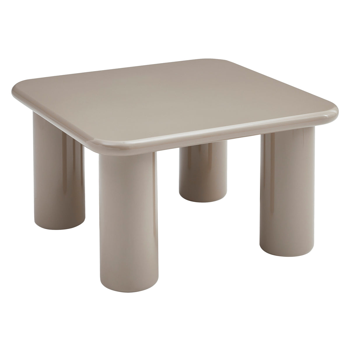 ΤΡΑΠΕΖΙ ΣΑΛΟΝΙΟΥ SOLNA HM18453.05 MDF ΣΕ GLOSSY TAUPE 80x80x45Υεκ