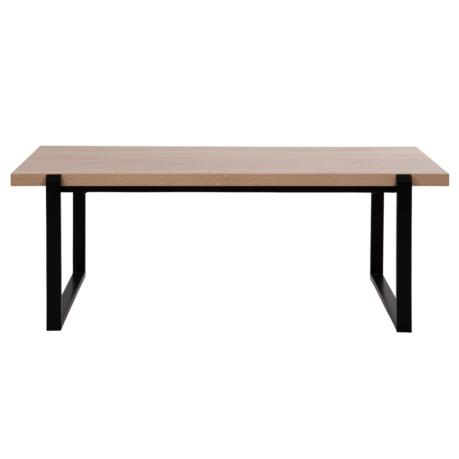ΤΡΑΠΕΖΙ ΣΑΛΟΝΙΟΥ SHABEN HM9585.03 MDF SONOMA-ΜΑΥΡΗ ΜΕΤΑΛΛΙΚΗ ΒΑΣΗ 120x60X46Yεκ.