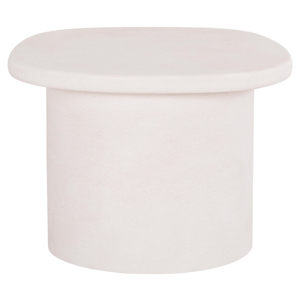 ΤΡΑΠΕΖΙ ΣΑΛΟΝΙΟΥ ΟΒΑΛ ΣΕΙΡΑ SANTORINI HM18054 MDF ΣΕ ΥΠΟΛΕΥΚΟ ΧΡΩΜΑ 54x54,5x40Υεκ