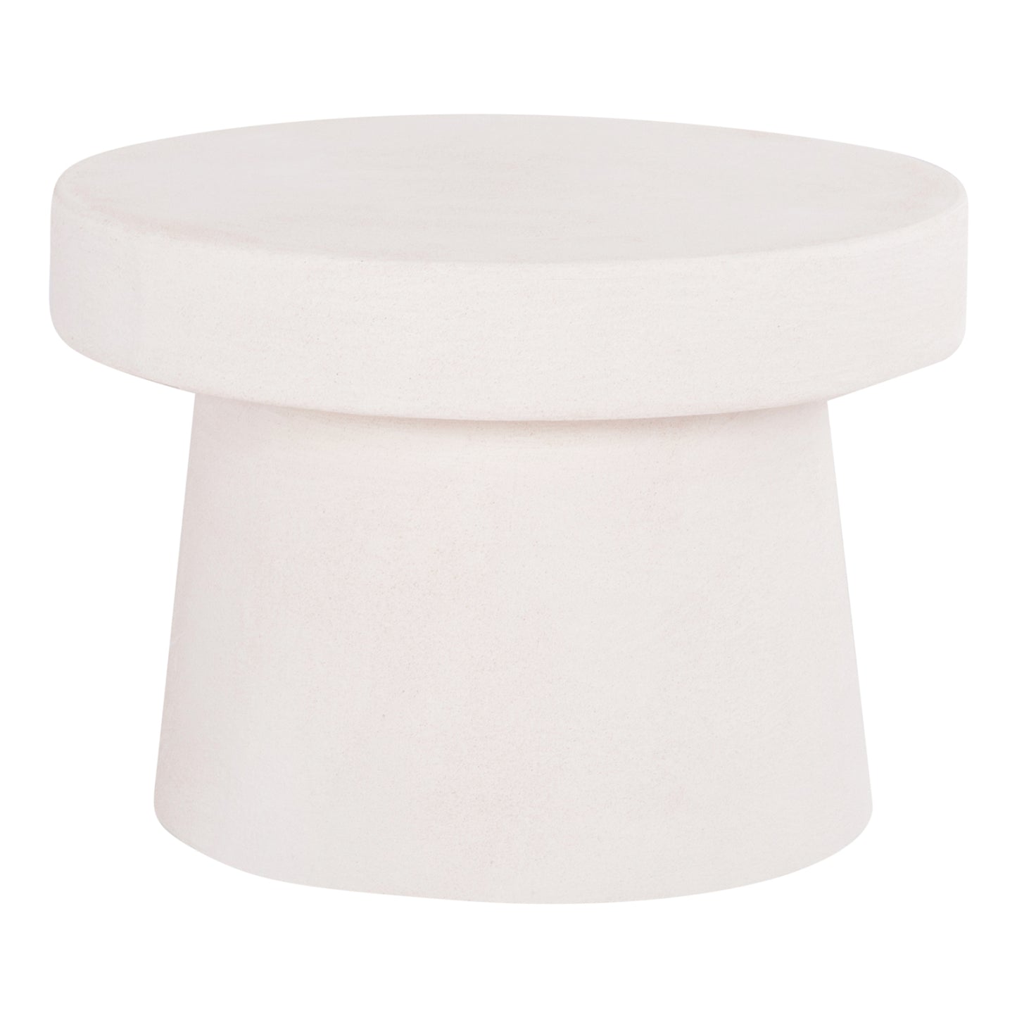 ΤΡΑΠΕΖΙ ΣΑΛΟΝΙΟΥ ΣΤΡΟΓΓΥΛΟ ΣΕΙΡΑ SANTORINI HM18051 MDF ΣΕ ΥΠΟΛΕΥΚΟ ΧΡΩΜΑ Φ60x42,5Υεκ.