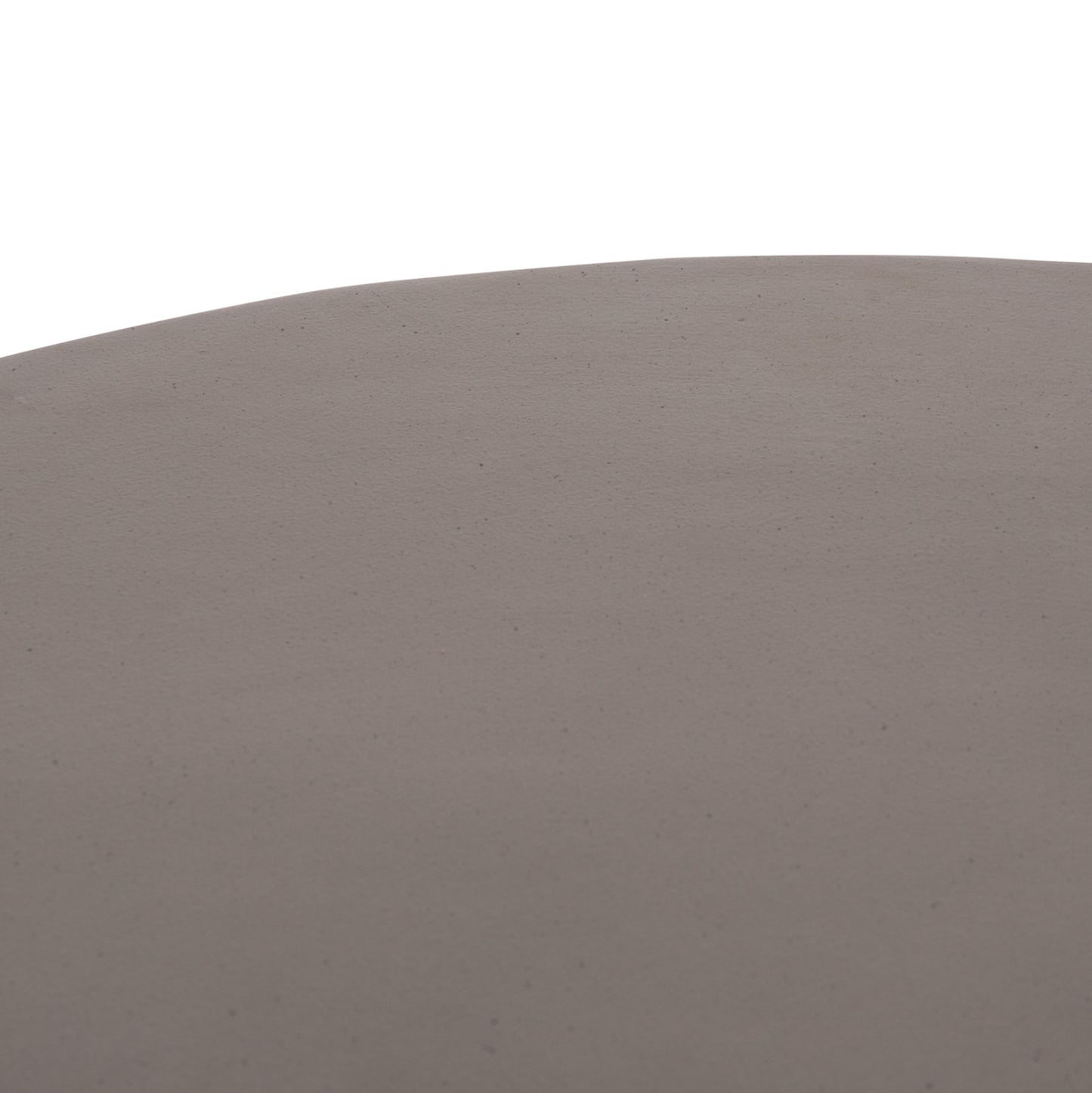 ΤΡΑΠΕΖΙ ΣΑΛΟΝΙΟΥ ΣΤΡΟΓΓΥΛΟ ALLAN HM18162.03 FIBER CEMENT ΣΕ ΓΚΡΙ--Φ92x49Υεκ.