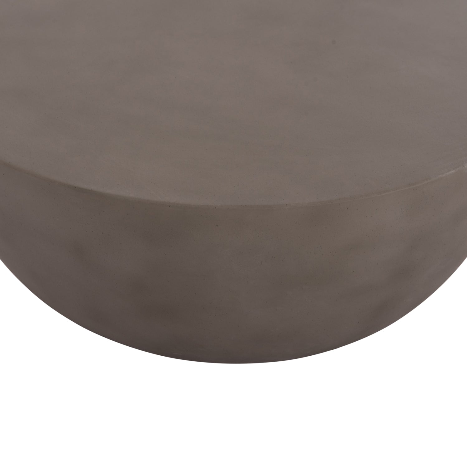 ΤΡΑΠΕΖΙ ΣΑΛΟΝΙΟΥ ΣΤΡΟΓΓΥΛΟ ALLAN HM18162.03 FIBER CEMENT ΣΕ ΓΚΡΙ--Φ92x49Υεκ.