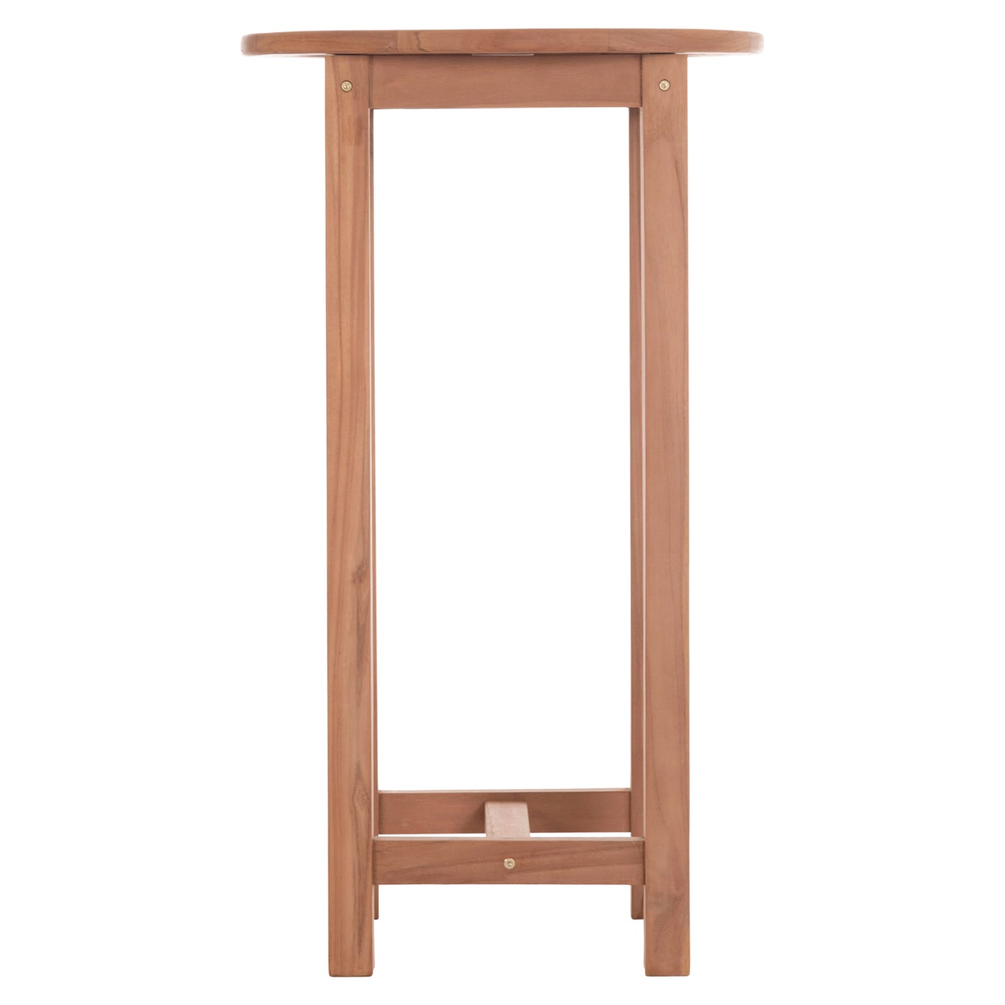 ΤΡΑΠΕΖΙ/ΣΤΑΝΤ ΜΠΑΡ ΣΤΡΟΓΓΥΛΟ PRESSCOT HM18114 ΞΥΛΟ TEAK--ΦΥΣΙΚΟ Φ60x105Υεκ.
