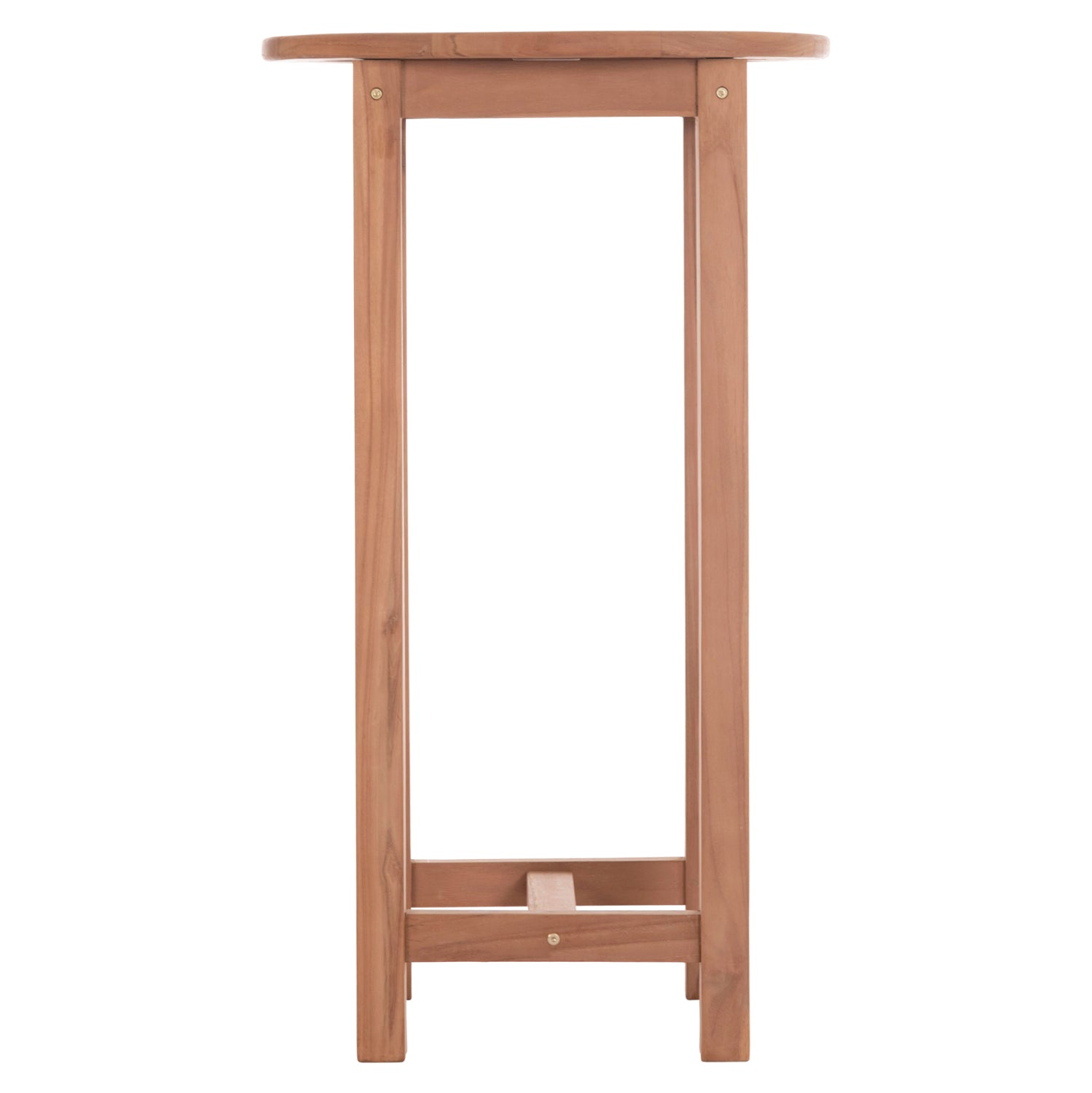 ΤΡΑΠΕΖΙ/ΣΤΑΝΤ ΜΠΑΡ ΣΤΡΟΓΓΥΛΟ PRESSCOT HM18114 ΞΥΛΟ TEAK--ΦΥΣΙΚΟ Φ60x105Υεκ.