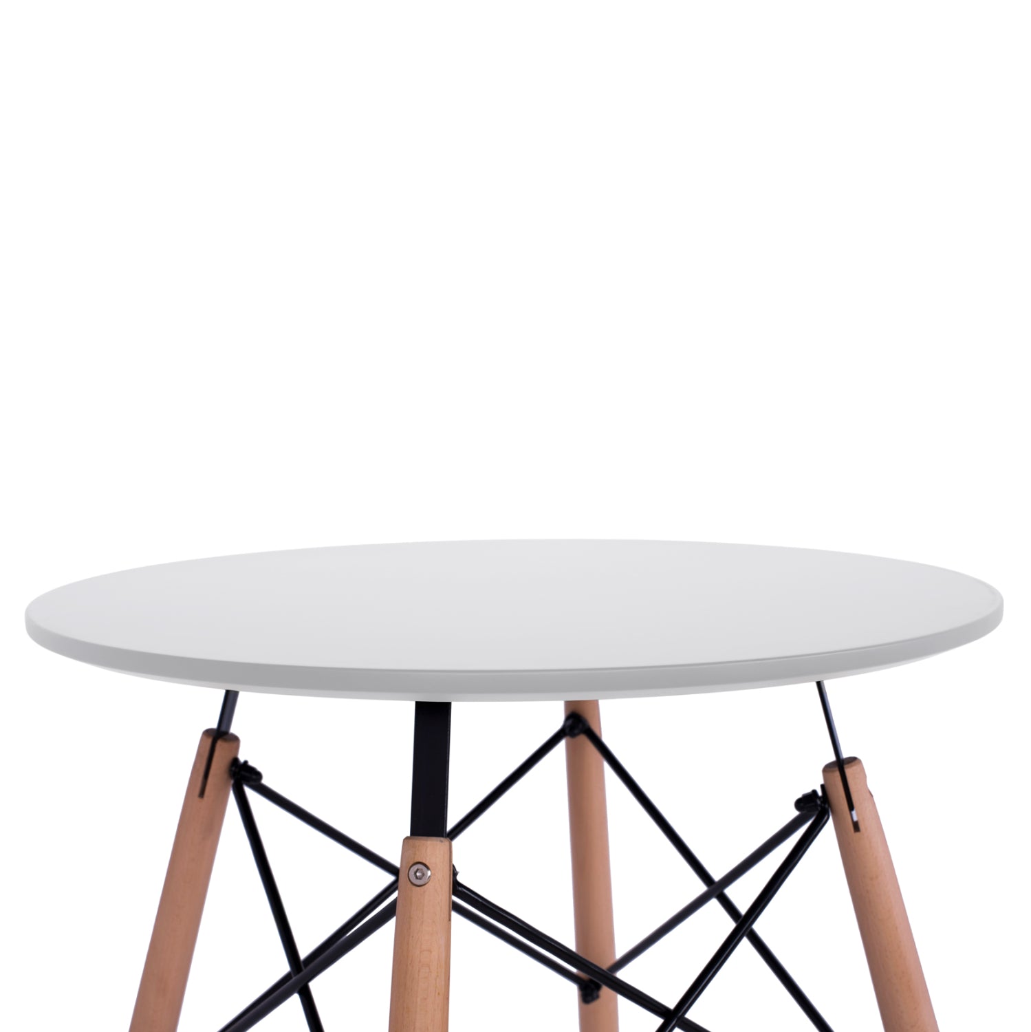 ΤΡΑΠΕΖΙ MINIMAL ΣΤΡΟΓΓΥΛΟ HM0060.01 ΛΕΥΚΟ ΧΡΩΜΑ MDF-ΠΟΔΙΑ ΟΞΙΑΣ ΦΥΣΙΚΟ Φ60Χ72Υεκ.