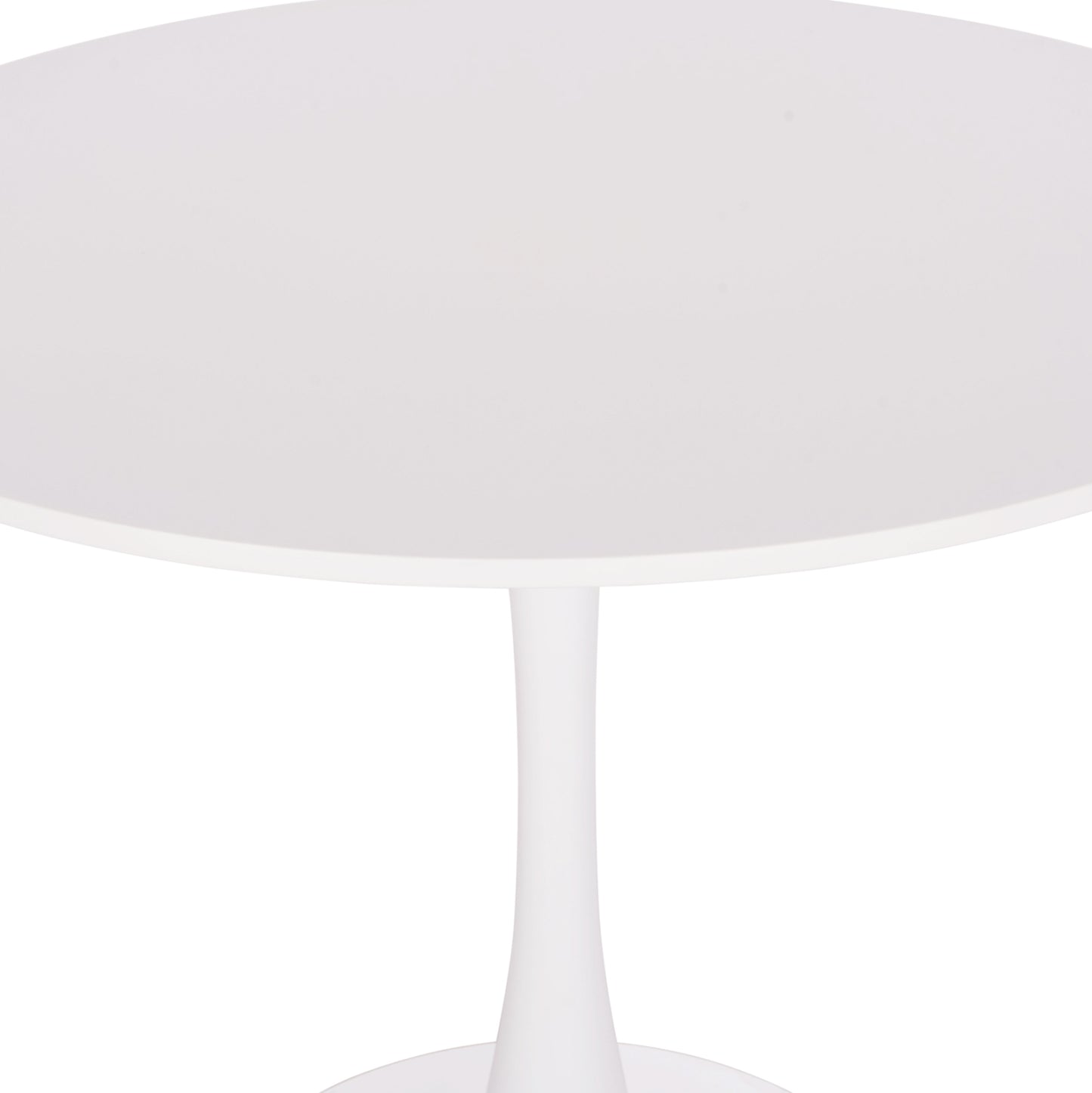 ΤΡΑΠΕΖΙ ΣΤΡΟΓΓΥΛΟ BROLIN HM18141.01 MDF TOP-ΒΑΣΗ ΜΕΤΑΛΛΙΚΗ--ΛΕΥΚΟ Φ90x73Υεκ