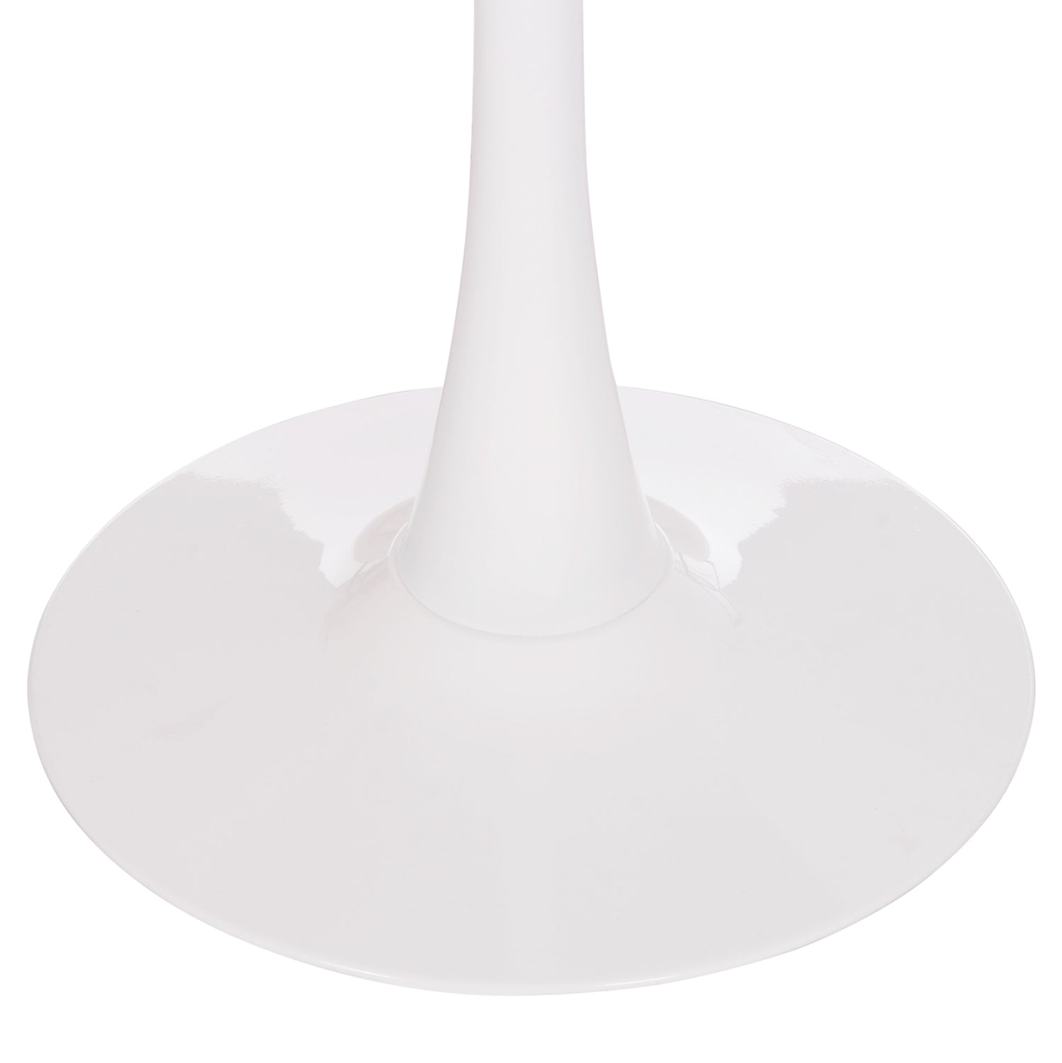 ΤΡΑΠΕΖΙ ΣΤΡΟΓΓΥΛΟ BROLIN HM18141.01 MDF TOP-ΒΑΣΗ ΜΕΤΑΛΛΙΚΗ--ΛΕΥΚΟ Φ90x73Υεκ