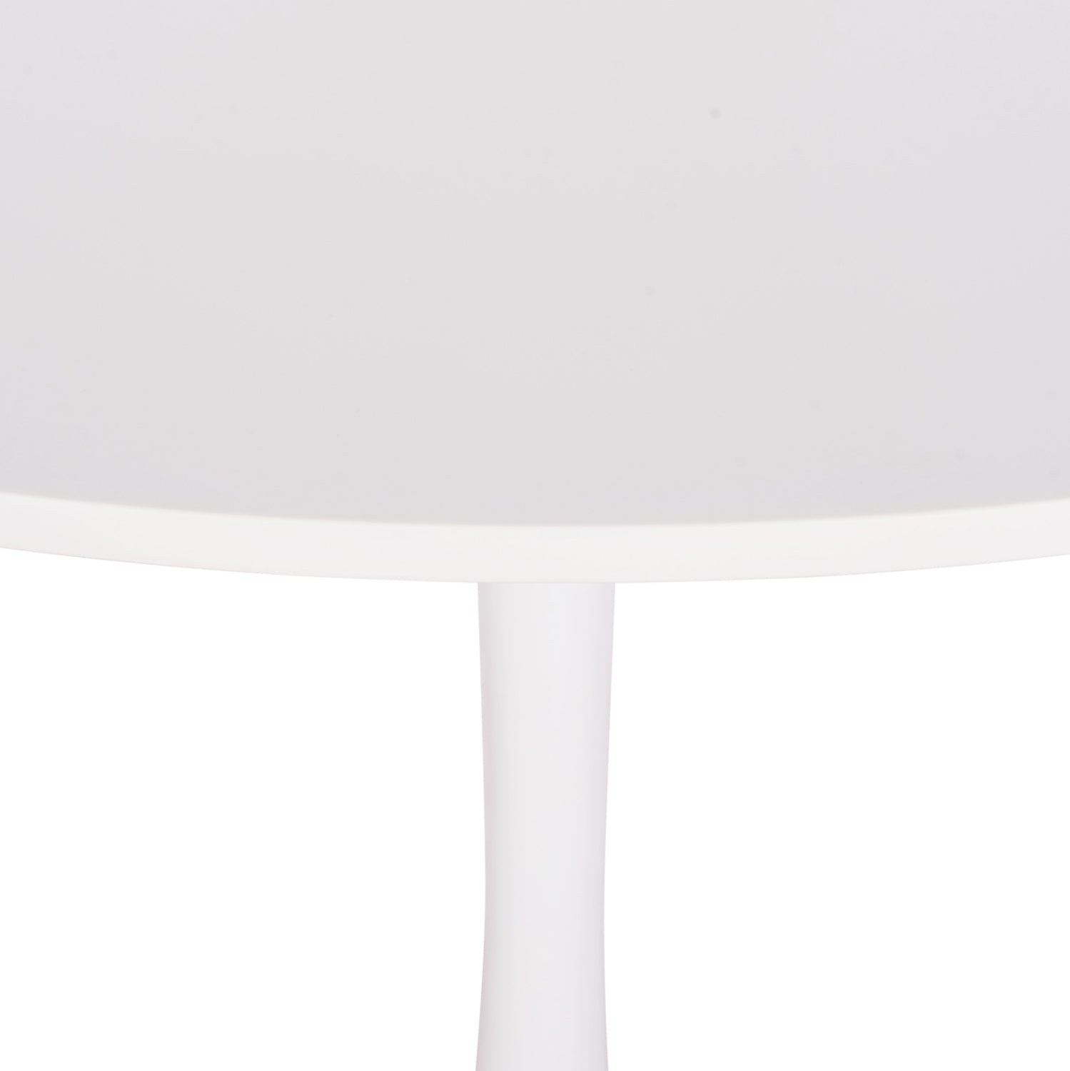 ΤΡΑΠΕΖΙ ΣΤΡΟΓΓΥΛΟ BROLIN HM18141.01 MDF TOP-ΒΑΣΗ ΜΕΤΑΛΛΙΚΗ--ΛΕΥΚΟ Φ90x73Υεκ