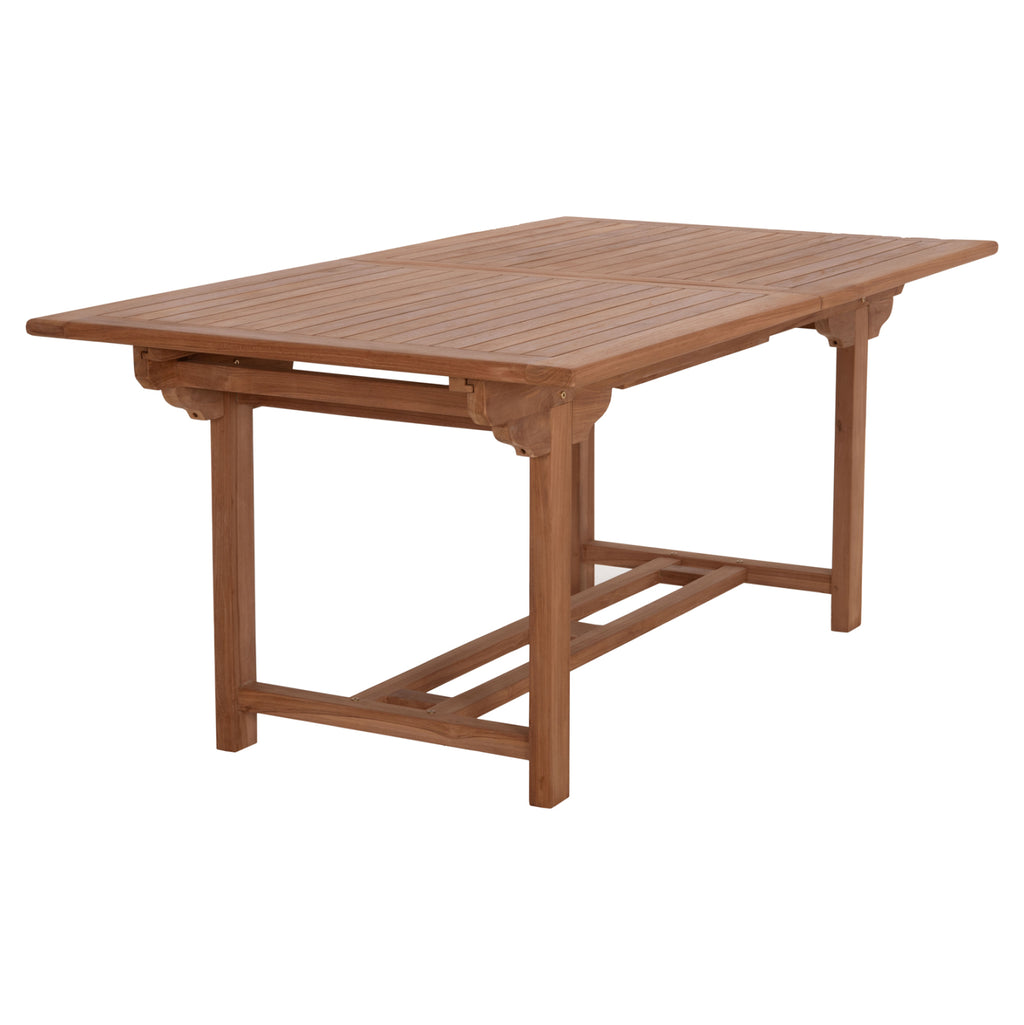 TΡΑΠΕΖΙ ΤΡΑΠΕΖΑΡΙΑΣ ΑΝΟΙΓΟΜΕΝΟ CRANDER HM6376 ΞΥΛΟ TEAK ΣΕ ΦΥΣΙΚΟ 180-240x100x76Υεκ