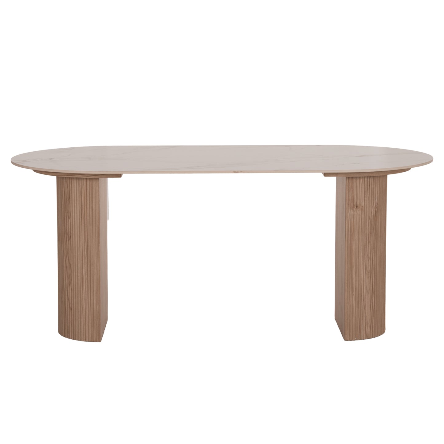 ΤΡΑΠΕΖΙ ΤΡΑΠΕΖΑΡΙΑΣ MELLOW HM18416 MDF ΠΟΔΙΑ ΣΕ ΦΥΣΙΚΟ--ΚΕΡΑΜΙΚΟ TOP 180x90x76Υεκ.