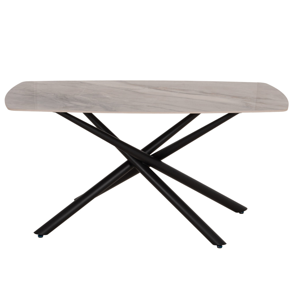 ΤΡΑΠΕΖΙ ΤΡΑΠΕΖΑΡΙΑΣ ISKA HM18420 ΚΕΡΑΜΙΚΟ TOP ΣΕ ΛΕΥΚΟ/ΚΑΦΕ ΜΑΡΜΑΡΟ 160x90x79Υεκ