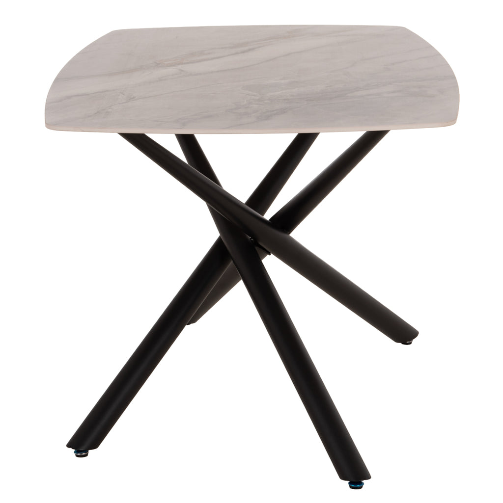ΤΡΑΠΕΖΙ ΤΡΑΠΕΖΑΡΙΑΣ ISKA HM18420 ΚΕΡΑΜΙΚΟ TOP ΣΕ ΛΕΥΚΟ/ΚΑΦΕ ΜΑΡΜΑΡΟ 160x90x79Υεκ