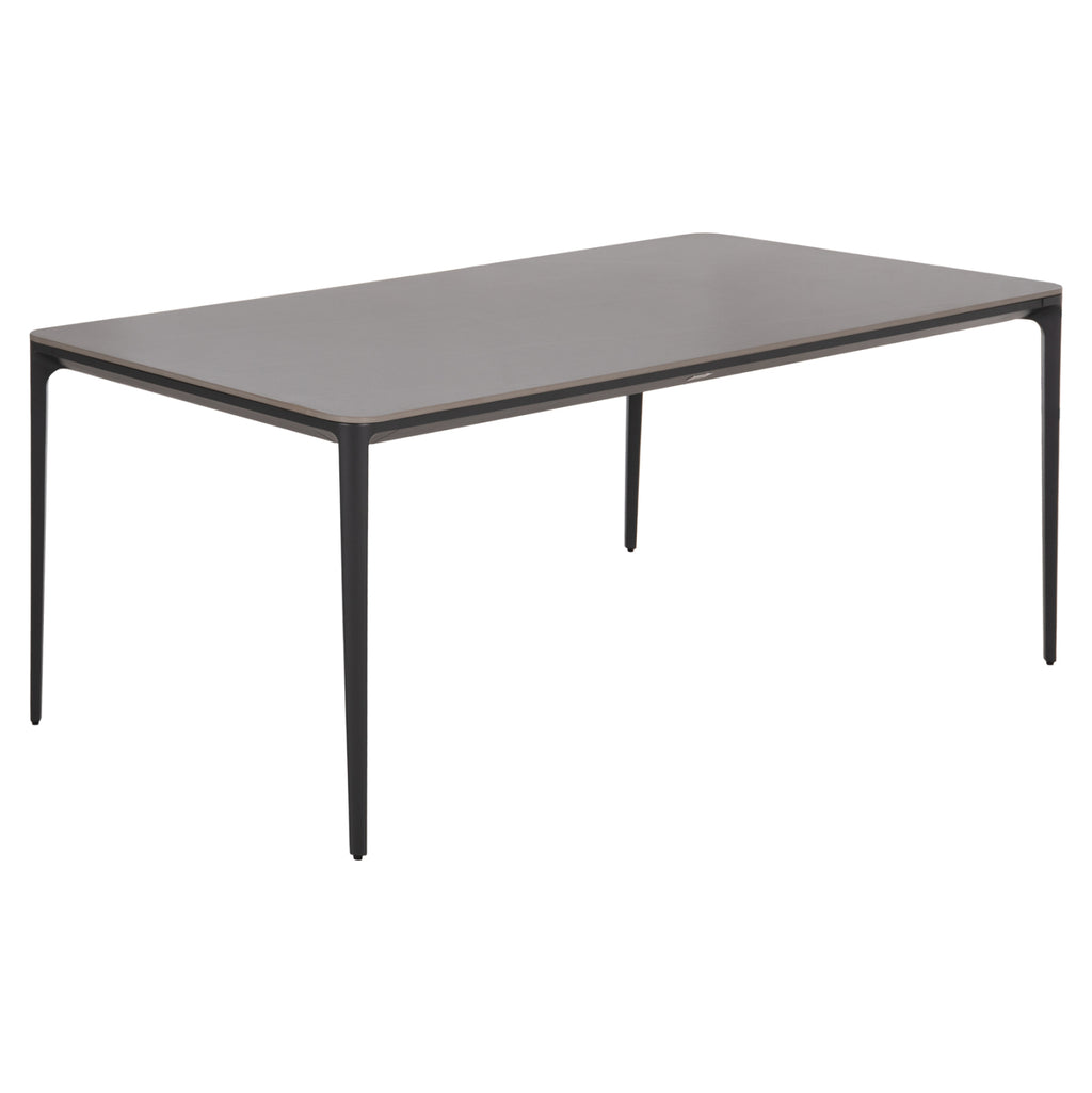 ΤΡΑΠΕΖΙ ΤΡΑΠΕΖΑΡΙΑΣ STAD HM6557.01 ΓΚΡΙ ΑΛΟΥΜΙΝΙΟ & SINTERED STONE TOP 180x90x74Υεκ
