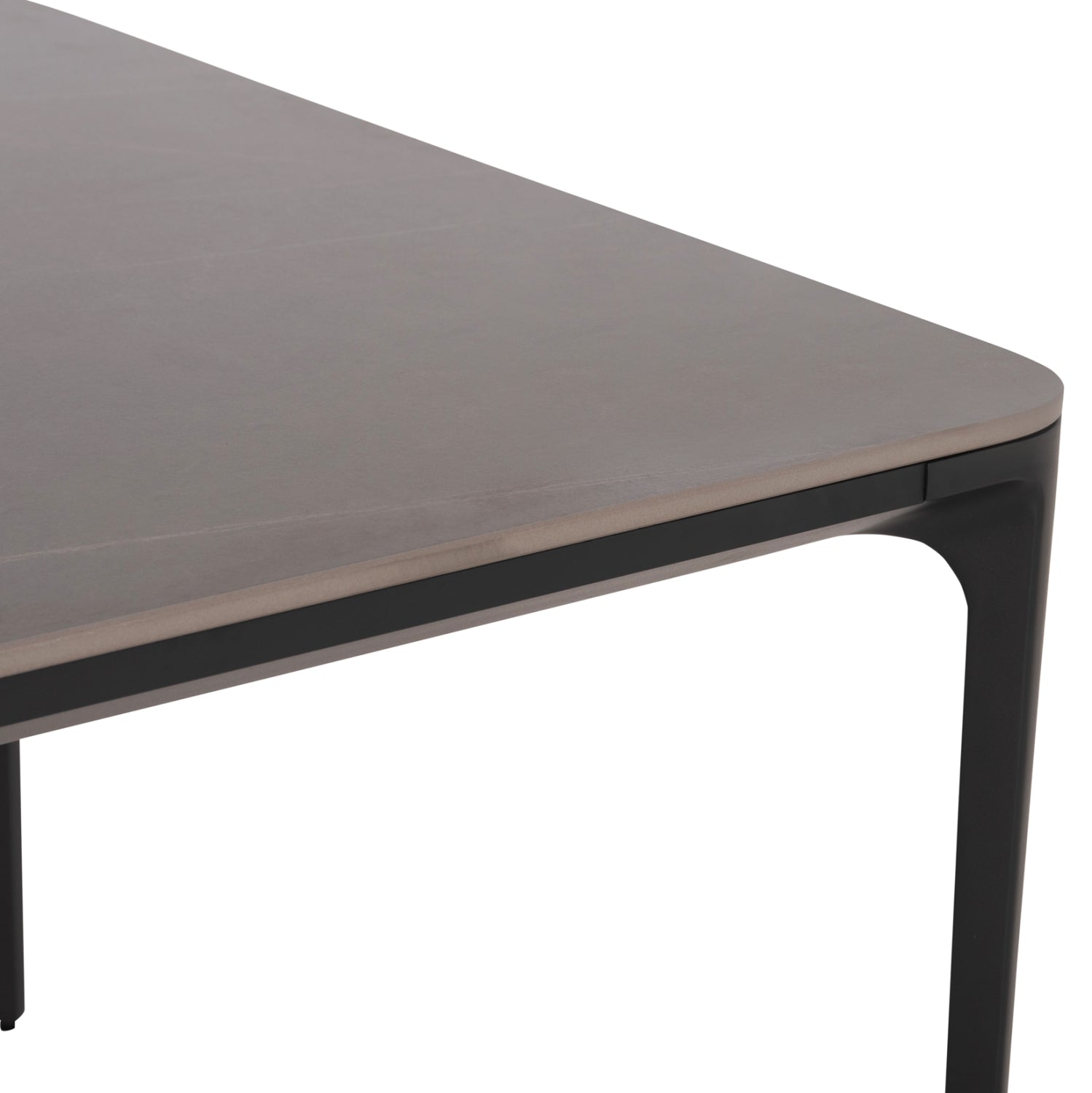 ΤΡΑΠΕΖΙ ΤΡΑΠΕΖΑΡΙΑΣ STAD HM6557.01 ΓΚΡΙ ΑΛΟΥΜΙΝΙΟ & SINTERED STONE TOP 180x90x74Υεκ