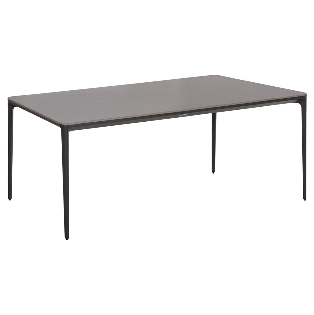 ΤΡΑΠΕΖΙ ΤΡΑΠΕΖΑΡΙΑΣ STAD HM6557.01 ΓΚΡΙ ΑΛΟΥΜΙΝΙΟ & SINTERED STONE TOP 180x90x74Υεκ