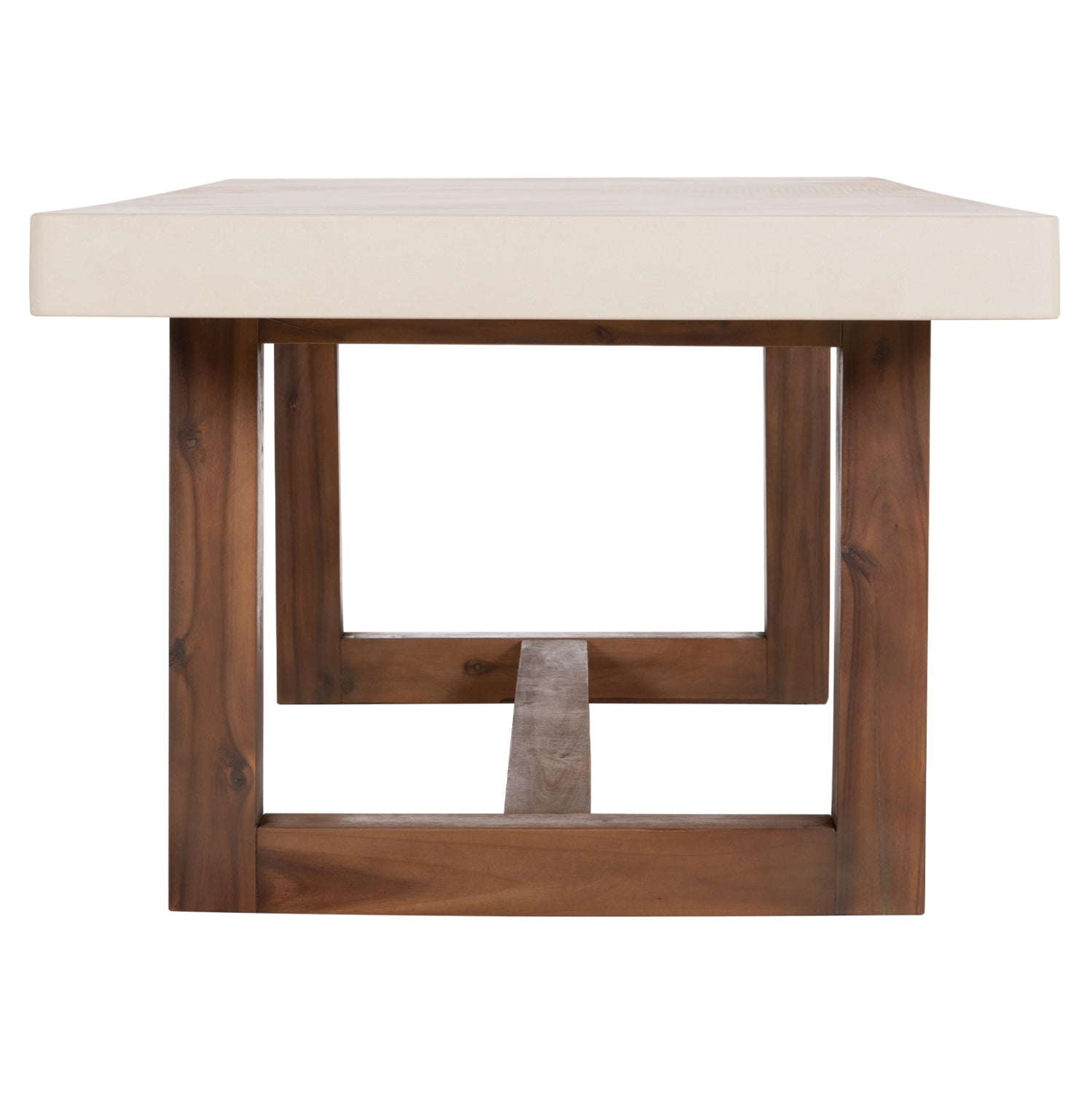 ΤΡΑΠΕΖΙ ΤΡΑΠΕΖΑΡΙΑΣ FIBER CEMENT & ΞΥΛΟ ΑΚΑΚΙΑΣ ASTOR HM6572.02 ΜΠΕΖ 240x100x75Υεκ