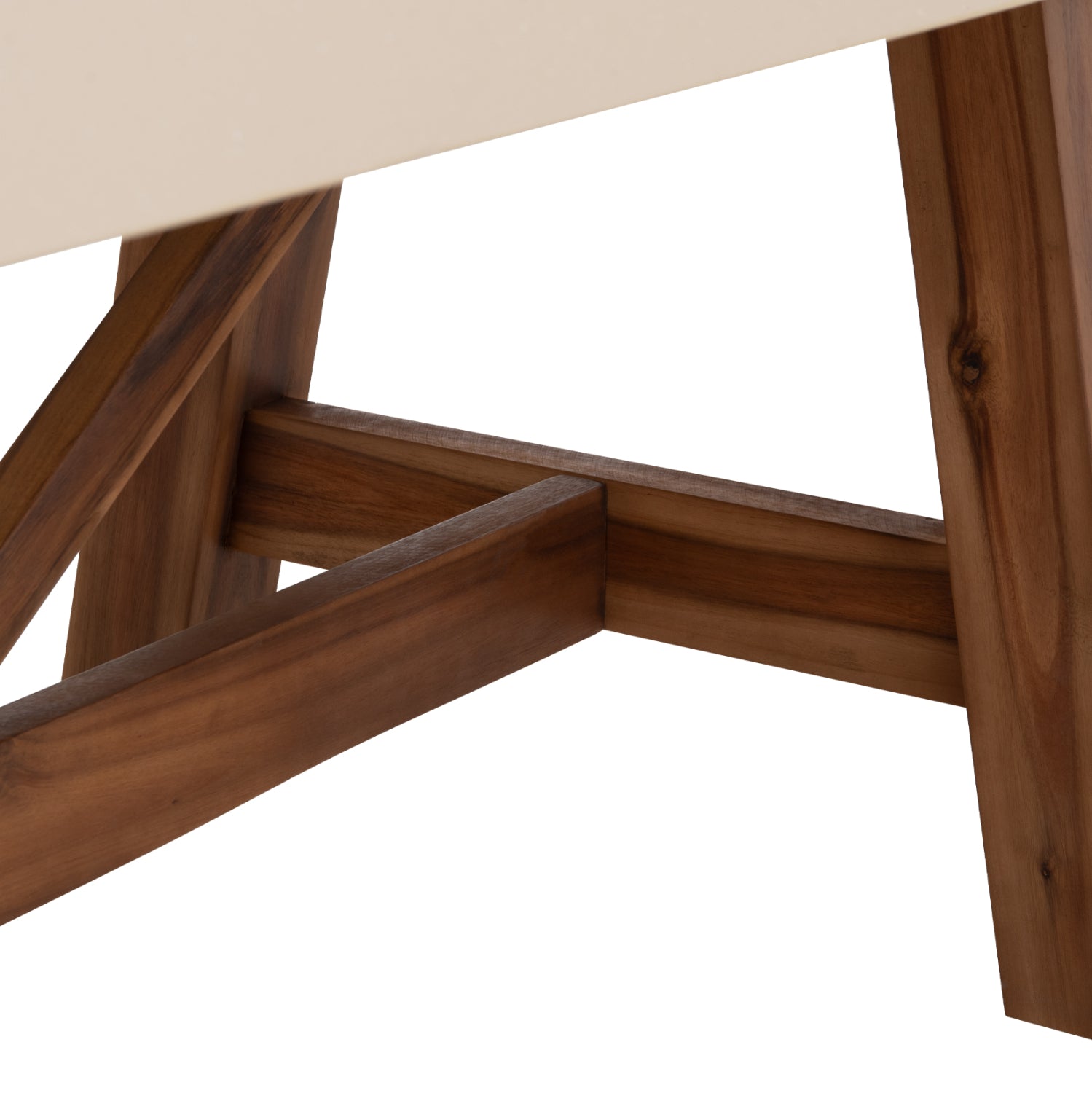 ΤΡΑΠΕΖΙ ΤΡΑΠΕΖΑΡΙΑΣ FIBER CEMENT & ΞΥΛΟ ΑΚΑΚΙΑΣ MAEVE HM6575.02 ΜΠΕΖ 200x100x75Υεκ
