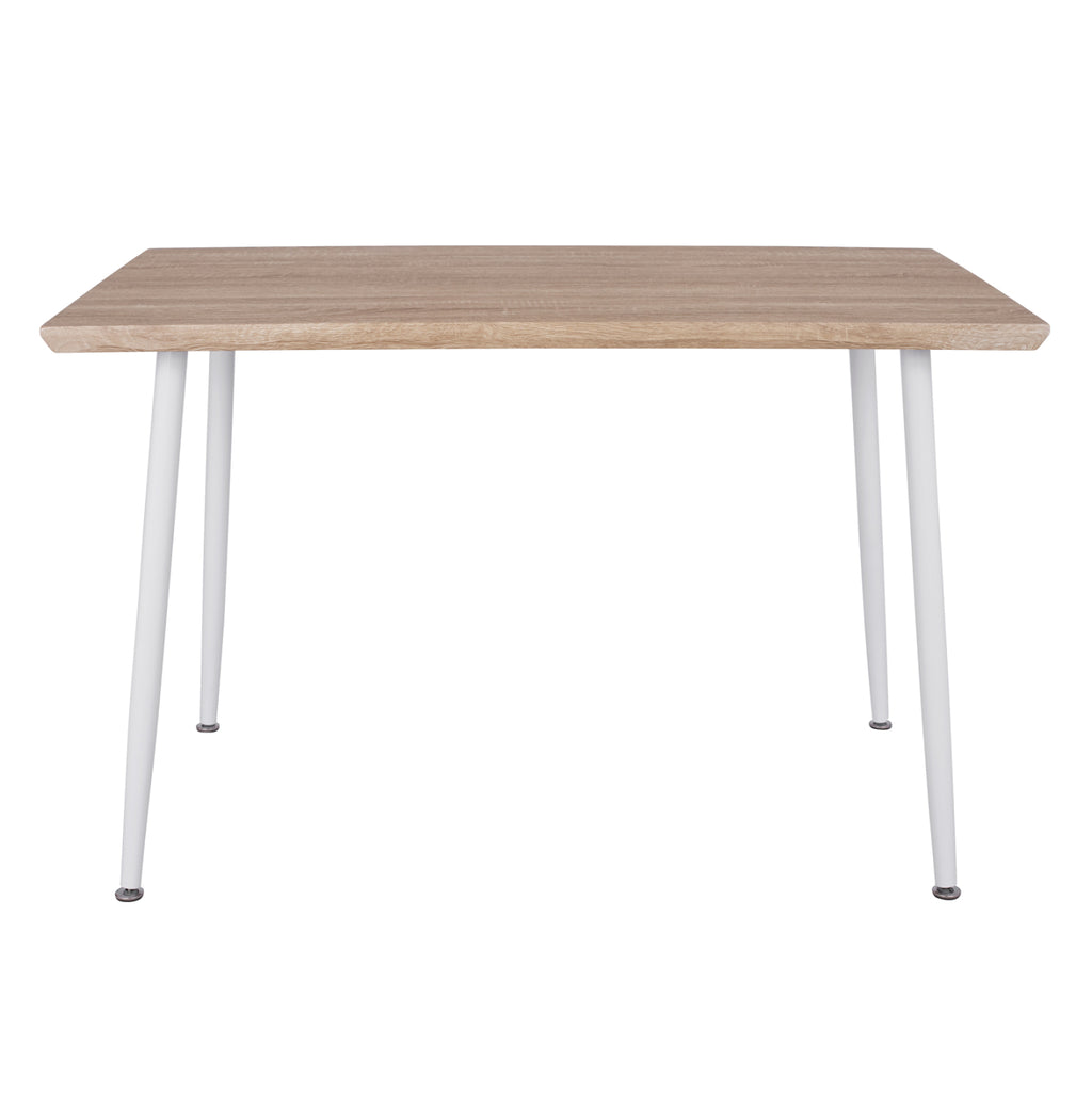 ΤΡΑΠΕΖΙ ΤΡΑΠΕΖΑΡΙΑΣ PALOMA HM8334.02, 120X70X76,5- SONOMA, ΛΕΥΚΑ ΠΟΔΙΑ