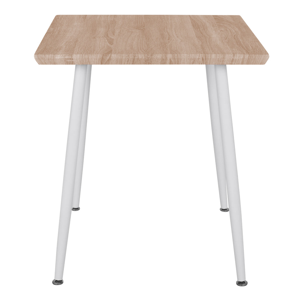 ΤΡΑΠΕΖΙ ΤΡΑΠΕΖΑΡΙΑΣ PALOMA HM8335.02, 70Χ70X76,5, SONOMA, ΛΕΥΚΑ ΠΟΔΙΑ