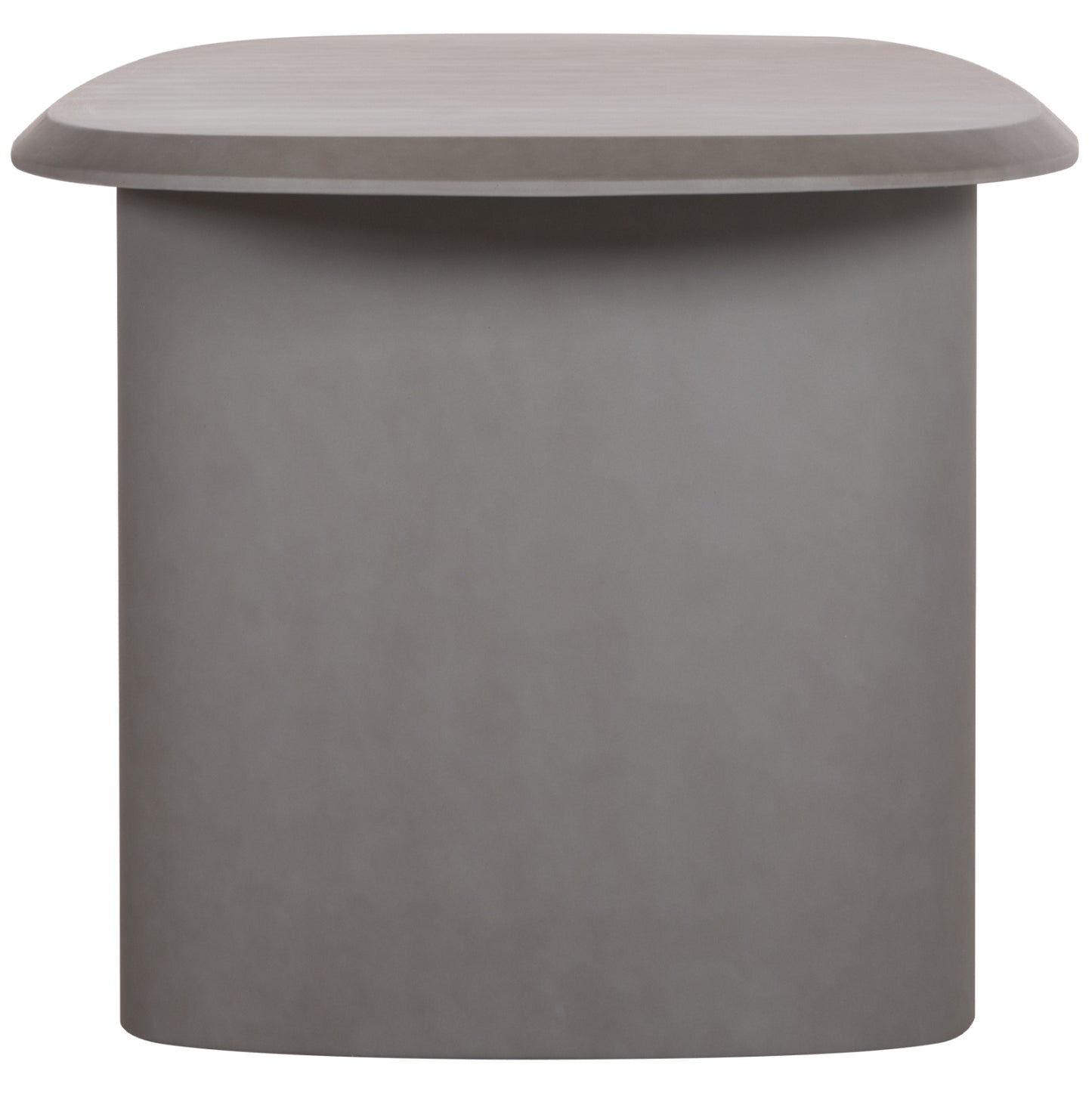 ΤΡΑΠΕΖΙ ΤΡΑΠΕΖΑΡΙΑΣ FIBER CEMENT ΟΒΑΛ GLEN HM6598.01 ΓΚΡΙ 260x95x75Υεκ