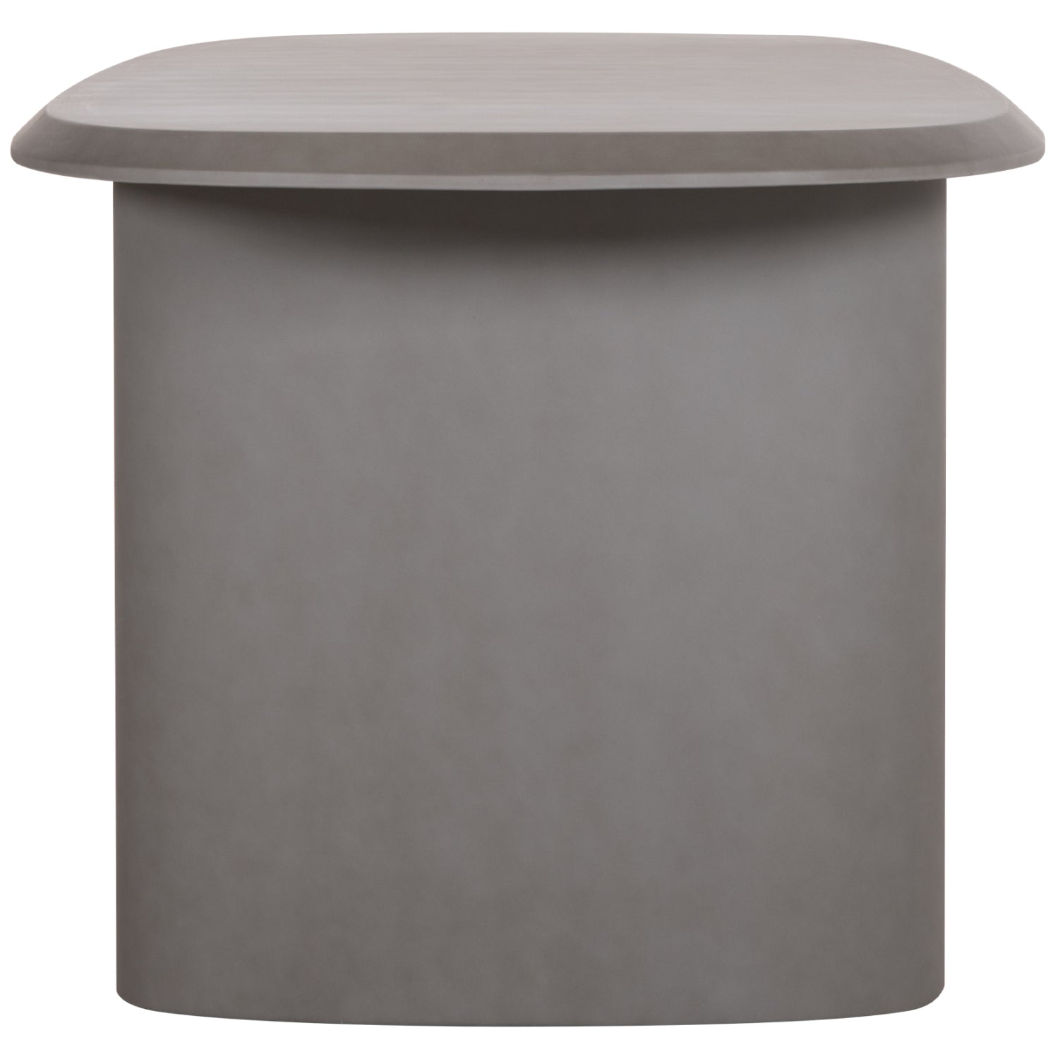 ΤΡΑΠΕΖΙ ΤΡΑΠΕΖΑΡΙΑΣ FIBER CEMENT ΟΒΑΛ GLEN HM6598.01 ΓΚΡΙ 260x95x75Υεκ
