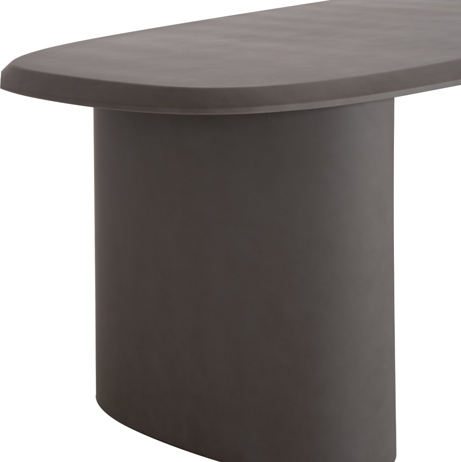 ΤΡΑΠΕΖΙ ΤΡΑΠΕΖΑΡΙΑΣ FIBER CEMENT ΟΒΑΛ GLEN HM6598.01 ΓΚΡΙ 260x95x75Υεκ