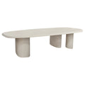 ΤΡΑΠΕΖΙ ΤΡΑΠΕΖΑΡΙΑΣ FIBER CEMENT ΟΒΑΛ GLEN HM6598.02 ΜΠΕΖ 260x95x75Υεκ