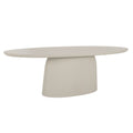 ΤΡΑΠΕΖΙ ΤΡΑΠΕΖΑΡΙΑΣ FIBER CEMENT ΟΒΑΛ BRECCAN HM6578.02 ΜΠΕΖ 160x100x75Υεκ