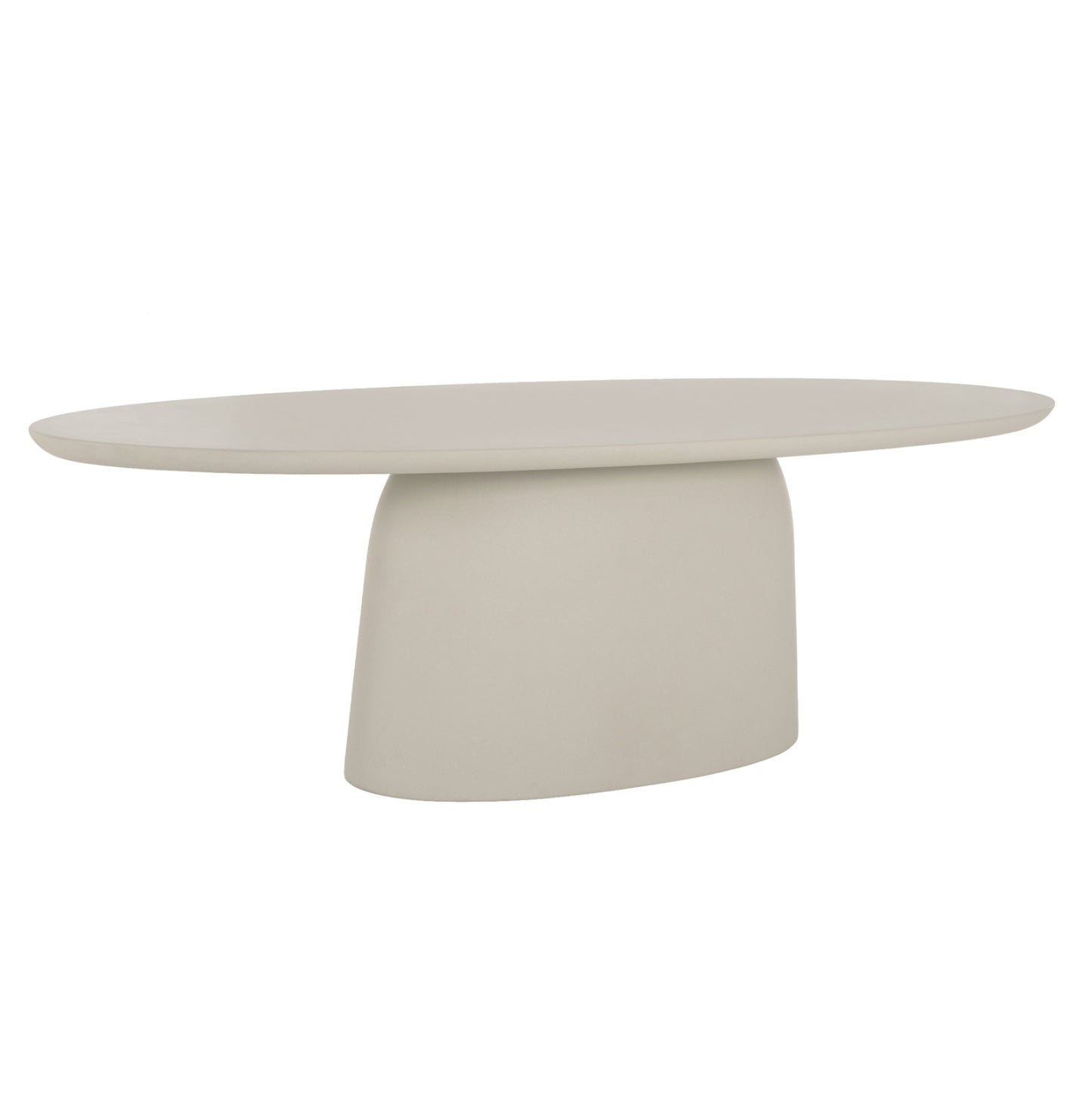 ΤΡΑΠΕΖΙ ΤΡΑΠΕΖΑΡΙΑΣ FIBER CEMENT ΟΒΑΛ BRECCAN HM6578.02 ΜΠΕΖ 160x100x75Υεκ