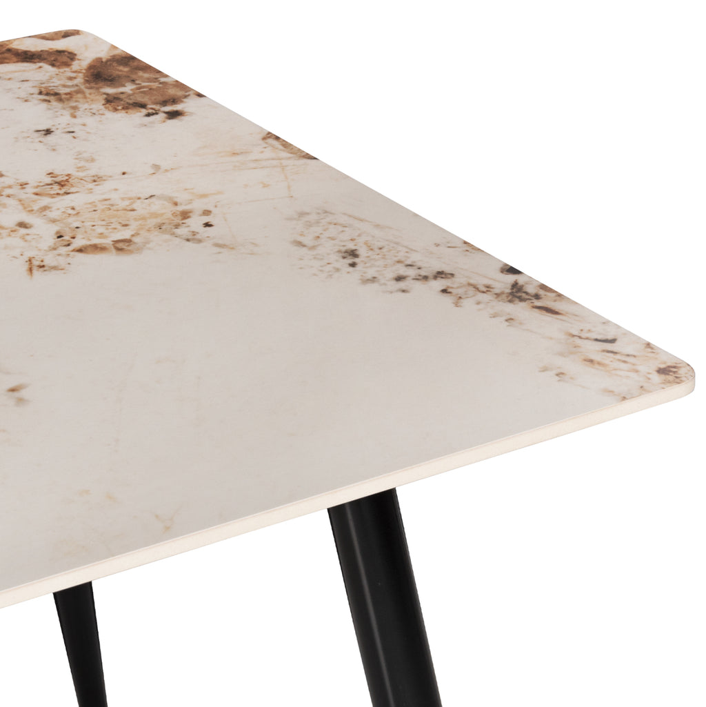 ΤΡΑΠΕΖΙ ΤΡΑΠΕΖΑΡΙΑΣ SINTERED STONE TOM HM8588.03 BROWN-WHITE MARBLE 160x90x76Y εκ.