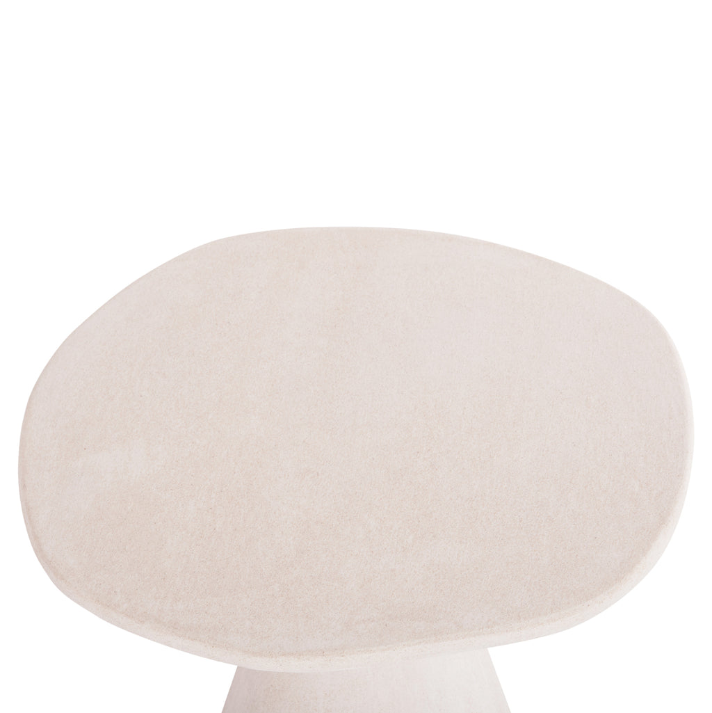 ΤΡΑΠΕΖΙ ΤΡΑΠΕΖΑΡΙΑΣ ΣΤΡΟΓΓΥΛΟ ΣΕΙΡΑ SANTORINI HM18055 MDF ΥΠΟΛΕΥΚΟ ΧΡΩΜΑ Φ77x76Υεκ.
