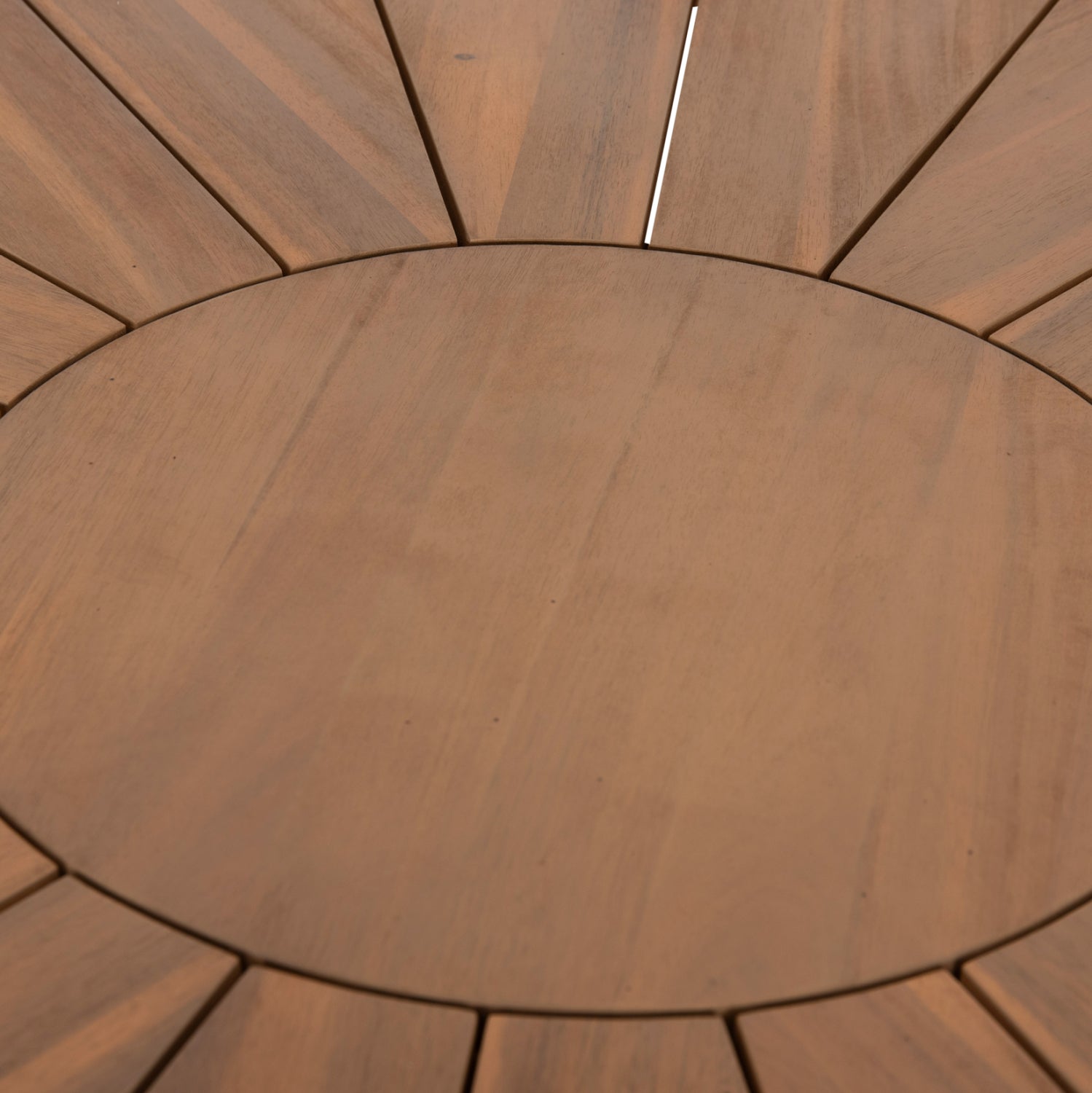 ΤΡΑΠΕΖΙ ΤΡΑΠΕΖΑΡΙΑΣ ΣΤΡΟΓΓΥΛΟ CORTEN HM6443 ΞΥΛΟ ΑΚΑΚΙΑΣ ΣΕ ΦΥΣΙΚΟ Φ140x76Υεκ.