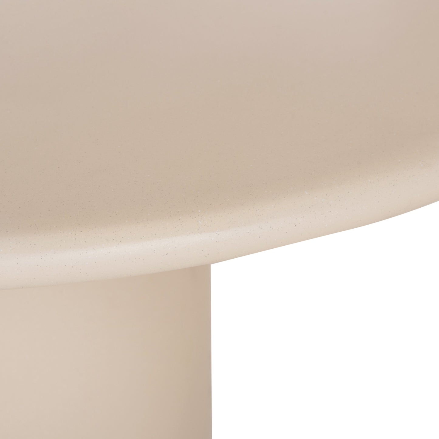 ΤΡΑΠΕΖΙ ΤΡΑΠΕΖΑΡΙΑΣ FIBER CEMENT ΣΤΡΟΓΓΥΛΟ KAZVIN HM6582.02 ΜΠΕΖ Φ130x73Υεκ