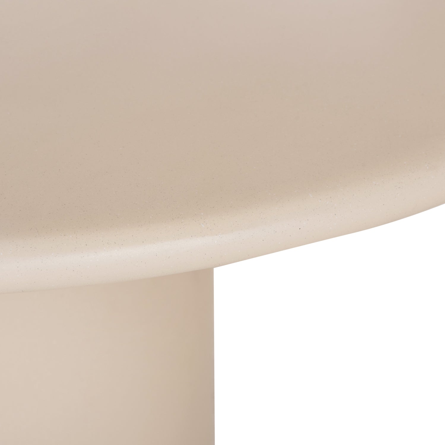 ΤΡΑΠΕΖΙ ΤΡΑΠΕΖΑΡΙΑΣ FIBER CEMENT ΣΤΡΟΓΓΥΛΟ KAZVIN HM6582.02 ΜΠΕΖ Φ130x73Υεκ