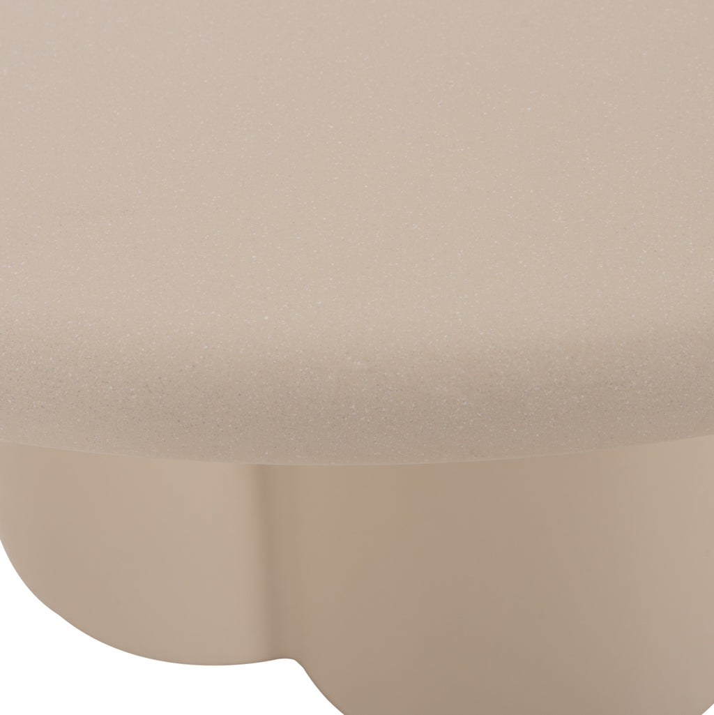 ΤΡΑΠΕΖΙ ΤΡΑΠΕΖΑΡΙΑΣ FIBER CEMENT ΣΤΡΟΓΓΥΛΟ NAYU HM6583.02 ΜΠΕΖ Φ120x73Υεκ
