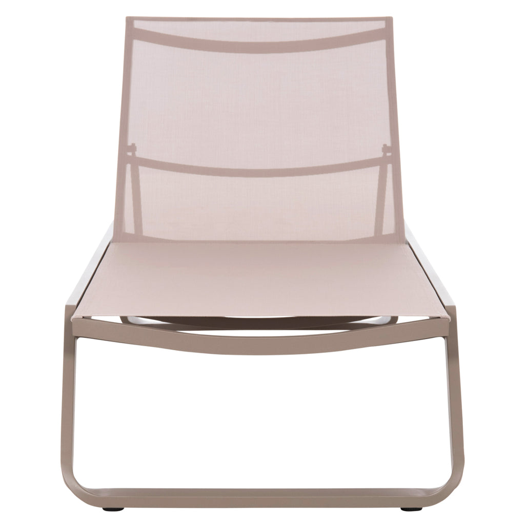 ΞΑΠΛΩΣΤΡΑ ΑΛΟΥΜΙΝΙΟΥ MARIMAR HM6562.03 ΣΚΕΛΕΤΟΣ TAUPE & TEXTILENE ΜΠΕΖ 220x67.5x31.5Υεκ