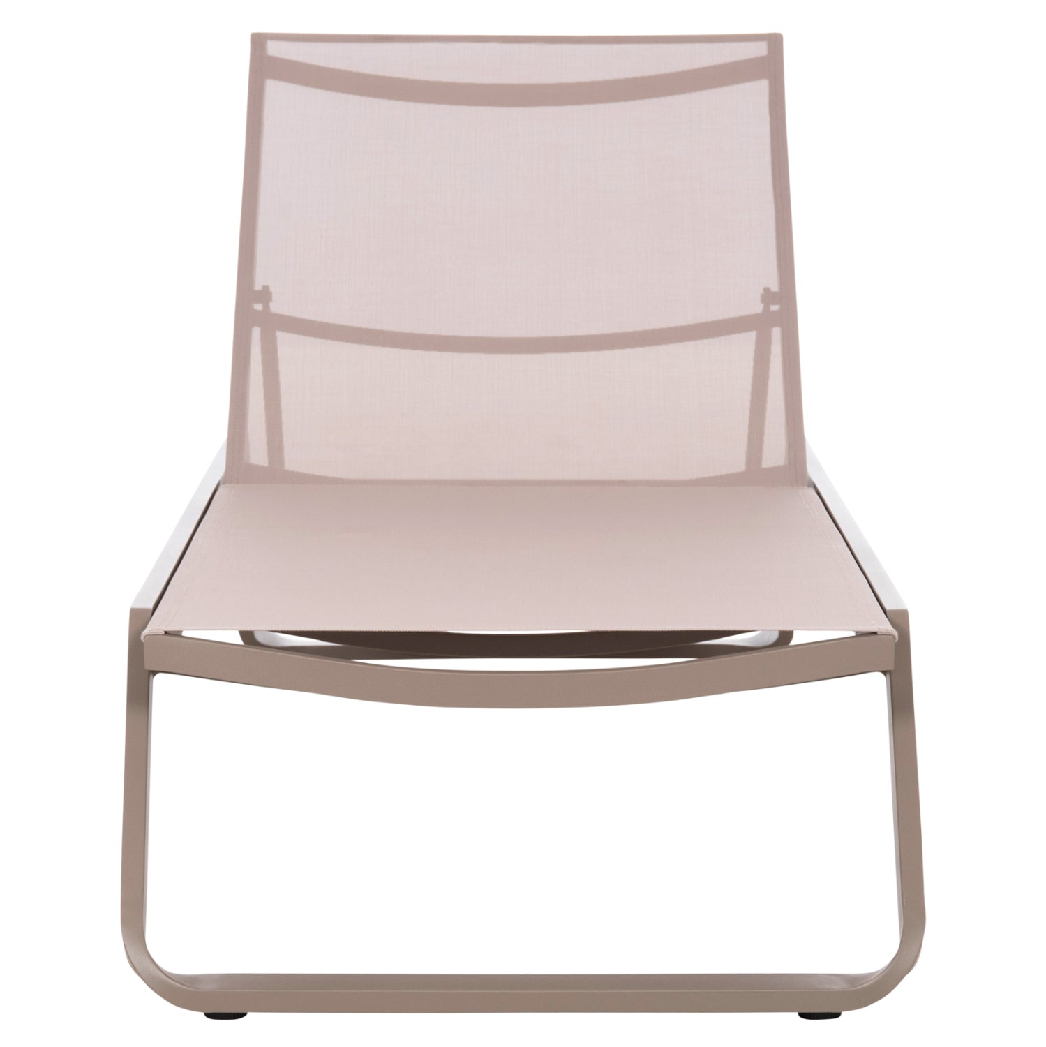ΞΑΠΛΩΣΤΡΑ ΑΛΟΥΜΙΝΙΟΥ MARIMAR HM6562.03 ΣΚΕΛΕΤΟΣ TAUPE & TEXTILENE ΜΠΕΖ 220x67.5x31.5Υεκ