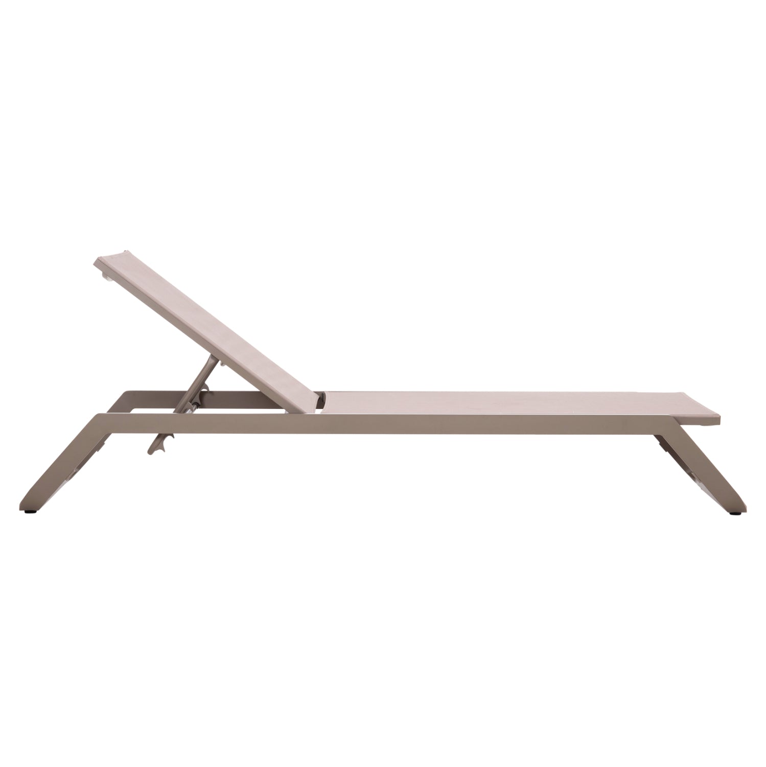ΞΑΠΛΩΣΤΡΑ ΑΛΟΥΜΙΝΙΟΥ MARIMAR HM6562.03 ΣΚΕΛΕΤΟΣ TAUPE & TEXTILENE ΜΠΕΖ 220x67.5x31.5Υεκ