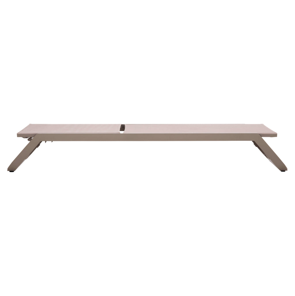 ΞΑΠΛΩΣΤΡΑ ΑΛΟΥΜΙΝΙΟΥ MARIMAR HM6562.03 ΣΚΕΛΕΤΟΣ TAUPE & TEXTILENE ΜΠΕΖ 220x67.5x31.5Υεκ