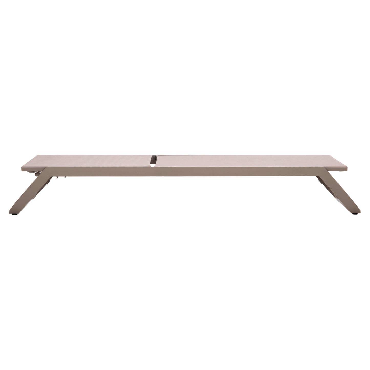 ΞΑΠΛΩΣΤΡΑ ΑΛΟΥΜΙΝΙΟΥ MARIMAR HM6562.03 ΣΚΕΛΕΤΟΣ TAUPE & TEXTILENE ΜΠΕΖ 220x67.5x31.5Υεκ