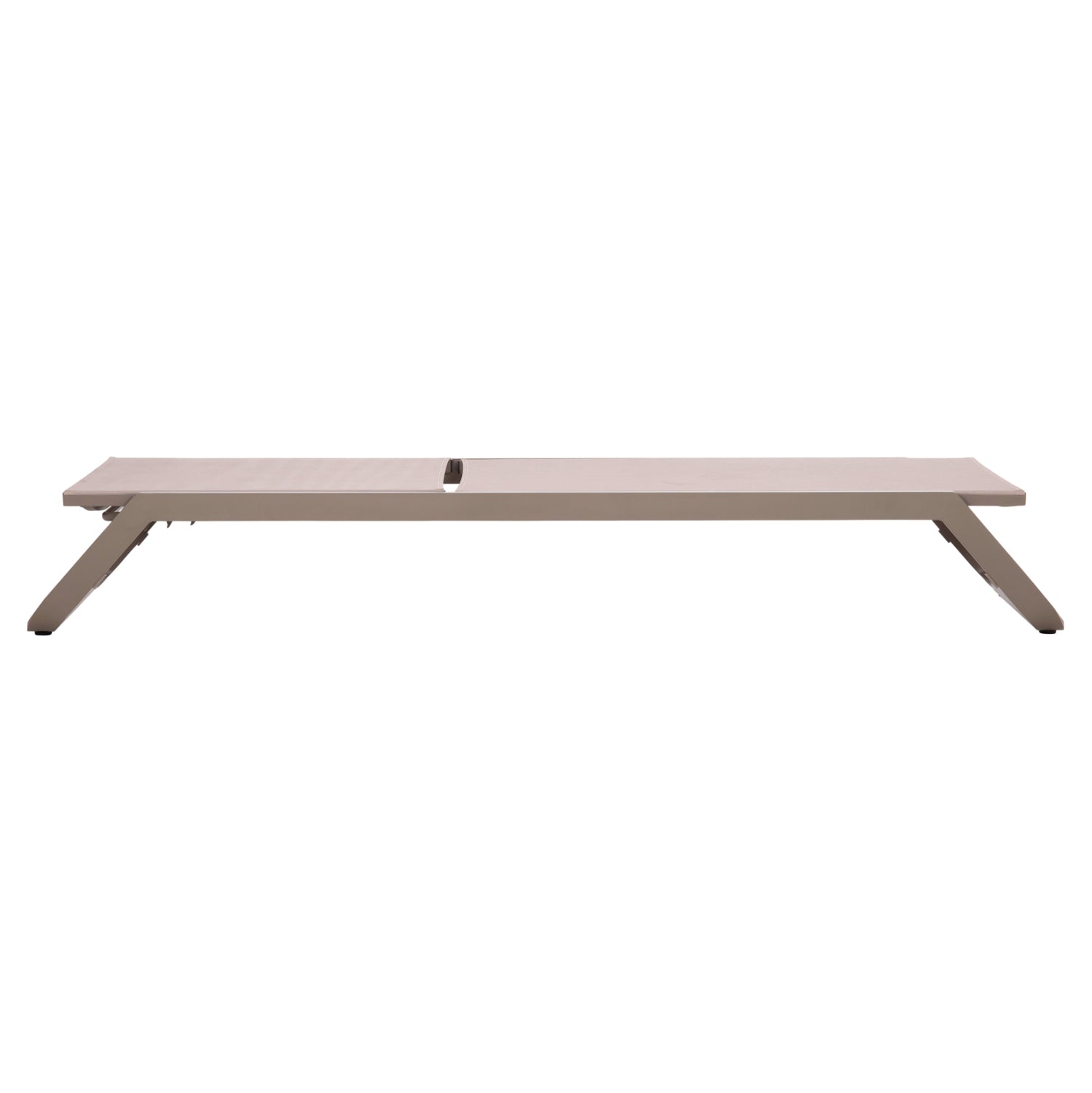 ΞΑΠΛΩΣΤΡΑ ΑΛΟΥΜΙΝΙΟΥ MARIMAR HM6562.03 ΣΚΕΛΕΤΟΣ TAUPE & TEXTILENE ΜΠΕΖ 220x67.5x31.5Υεκ