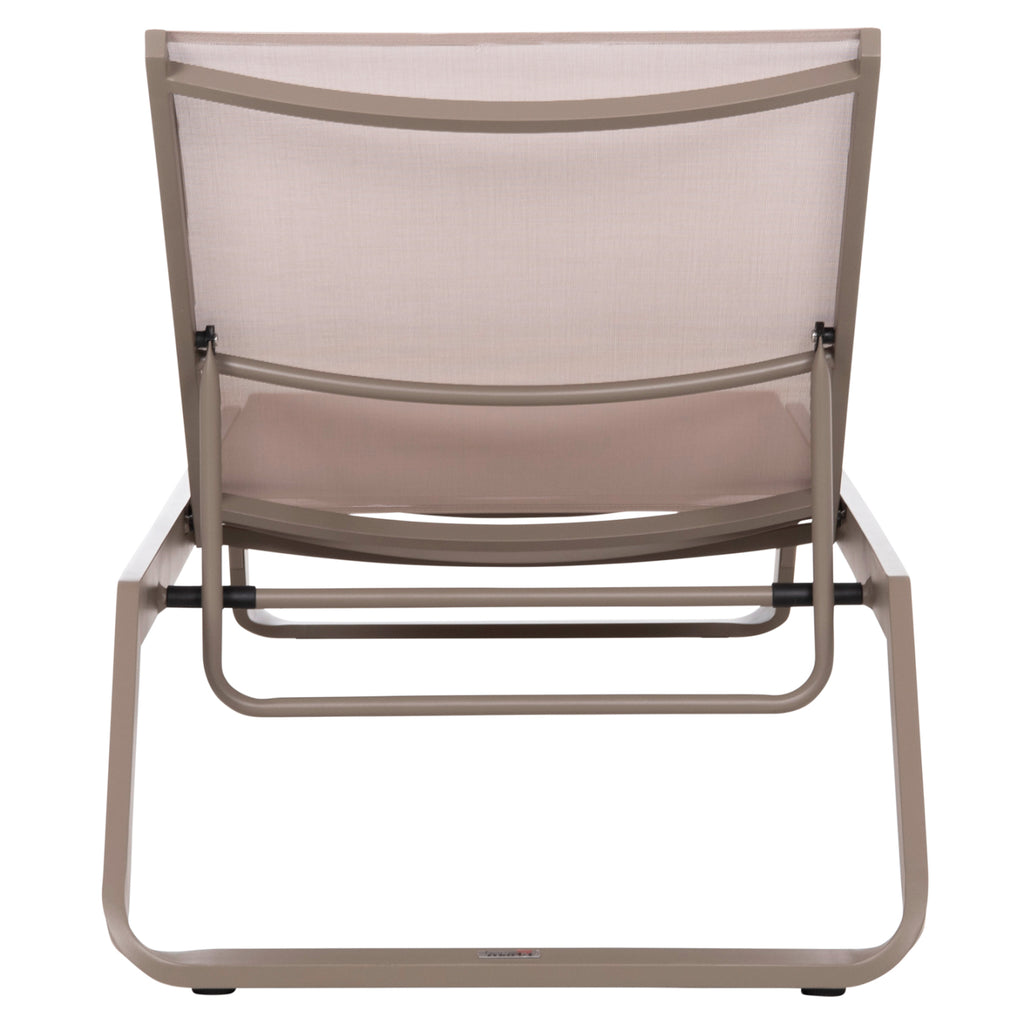 ΞΑΠΛΩΣΤΡΑ ΑΛΟΥΜΙΝΙΟΥ MARIMAR HM6562.03 ΣΚΕΛΕΤΟΣ TAUPE & TEXTILENE ΜΠΕΖ 220x67.5x31.5Υεκ